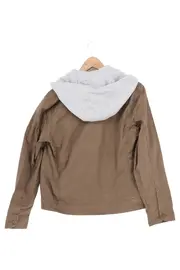 Vorschaubild 2 von Herren Leichte Jacke Gr. 44 XS Braun Casual Übergangsjacke Kapuze