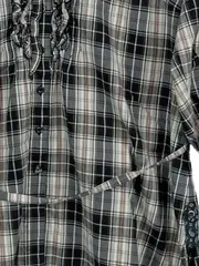 Vorschaubild 6 von TAIFUN Damen Hemdbluse kariert Rüschen Mehrfarbig Gr. 42 Casual