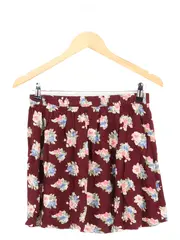 Vorschaubild 2 von Damen Minirock 36/S Rot Blumenmuster Casual Rock