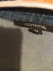 Vorschaubild 3 von Damen Hemdbluse Jeanshemd Gr. 38/M Blau Elegant Strass Langarm