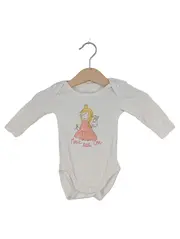 Vorschaubild 1 von Baby Body Prinzessin Einhorn Gr. 62 (3 Monate) weiß