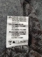 Vorschaubild 5 von Herren Pullover Gr. 48/M Grau Casual Grafisches Muster V-Ausschnitt