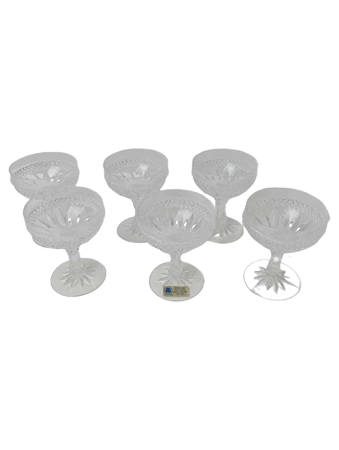 TRITSCHLER & WINTERHALDER 6 Likörgläser Bleikristall Vintage Elegant 9cm