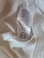 Vorschaubild 2 von TCM Kinder T-Shirt Basic Weiß Gr. 146-152 V-Ausschnitt Baumwolle