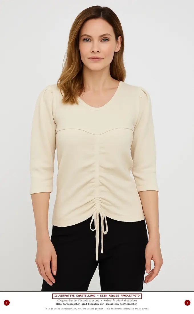 ORSAY Damen Pullover XS Beige Casual Raffungen