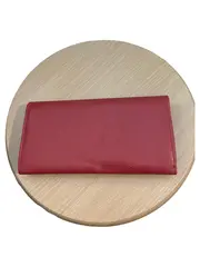 Vorschaubild 3 von Damen Geldbörse Portemonnaie Leder Rot Elegant