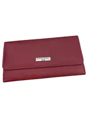 Vorschaubild 1 von Damen Geldbörse Portemonnaie Leder Rot Elegant