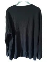Vorschaubild 2 von Damen Pullover Langarm Uni Strass Schwarz Gr. 44/XXL