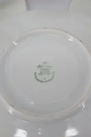 Vorschaubild 2 von Tasse Unterteller Set 7tlg Weiß Blumen Keramik Klassisch Alltag