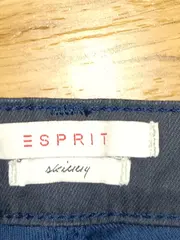 Vorschaubild 5 von Damen Stoffhose Blau Gr. 38 Casual Uni mit Reißverschluss-Details