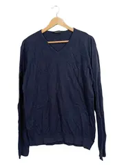 Vorschaubild 1 von Herren Pullover V-Ausschnitt Langarm Gr. M Blau Casual