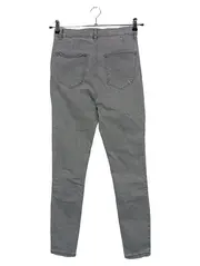 Vorschaubild 2 von Damen Jeans Skinny Fit Gr. 42 Grau Casual High Waist