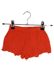 Vorschaubild 1 von Mädchen Shorts Gr. 92 Rot Lochstickerei Sommer Kinder
