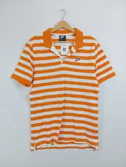 Vorschaubild 2 von Polo Shirt Herren gestreift Gr. 46/S Orange Sportlich Baumwolle