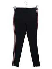 Vorschaubild 1 von Damen Leggings Schwarz W28/36/S Sportlich Streetwear Seitenstreifen