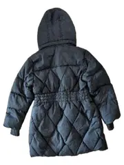 Vorschaubild 2 von Mädchen Steppmantel Kapuze gesteppt Langarm Schwarz Gr. 122