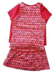 Vorschaubild 2 von Mädchen Twin Set Kleid & Shirt Gr. 104 Rot farbenfroh