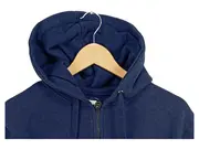 Vorschaubild 3 von Herren Sweatjacke Kapuzenpullover Blau Gr. L Baumwolle Casual