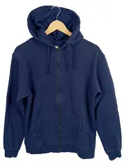 Vorschaubild 1 von Herren Sweatjacke Kapuzenpullover Blau Gr. L Baumwolle Casual