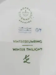 Vorschaubild 3 von Sammelteller Eule Winter 1974 VINTERSKUMRING Blau 18cm Weihnachten