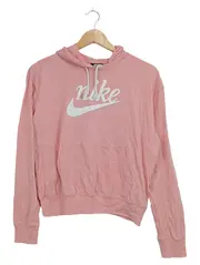 Vorschaubild 1 von Damen Kapuzenpullover Hoodie Rosa Gr. S Logo-Print Sportlich