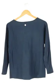 Vorschaubild 2 von Damen Sweatshirt Gr. 34/XS Blau Baumwolle Casual Langarm