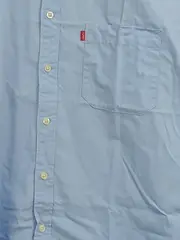 Vorschaubild 5 von Herren Freizeithemd Kurzarm Blau Gr. 52/XL Casual Baumwolle