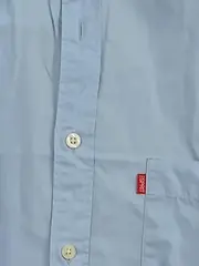 Vorschaubild 4 von Herren Freizeithemd Kurzarm Blau Gr. 52/XL Casual Baumwolle