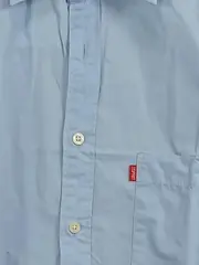 Vorschaubild 3 von Herren Freizeithemd Kurzarm Blau Gr. 52/XL Casual Baumwolle