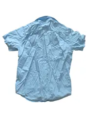 Vorschaubild 2 von Herren Freizeithemd Kurzarm Blau Gr. 52/XL Casual Baumwolle