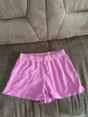 Vorschaubild 2 von Mädchen Shorts Kurze Hose Frottee Pink Gr. 164 Baumwolle Casual
