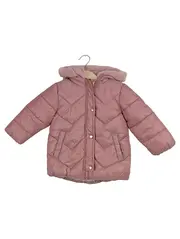 Vorschaubild 1 von Kinder Mädchen Steppjacke Winterjacke Gr. 86 Rosa mit Kapuze