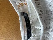 Vorschaubild 3 von Damen Bluse Gr. 40/L Weiß Spitze Feminin 3/4-Arm