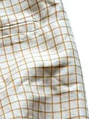 Vorschaubild 7 von Damen Cargohose Gr. 42 Beige Kariert Casual Hose