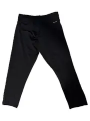 Vorschaubild 2 von Damen Capri Leggings Sporthose Schwarz Gr. S 36 Fitness Yoga