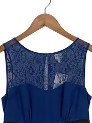 Vorschaubild 3 von 1.2.3 Paris Damen Cocktailkleid Gr. 34 Blau Spitze Elegant Festlich