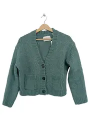 Vorschaubild 1 von Strickjacke Damen 36/S Petrol Casual Wolle Alpaka