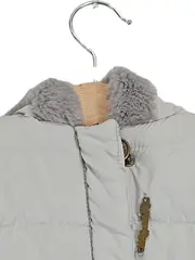 Vorschaubild 4 von MIDIMOD Mädchen Steppjacke Gr. 74 Grau Kunstfell Schleife Winterjacke