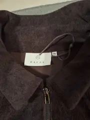 Vorschaubild 2 von Damen Cordkleid Braun Gr. 36 Reißverschluss Gürtel Hemdblusenkleid