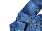 Vorschaubild 3 von Jeansjacke Kinder Blau Baumwolle Casual Gr. 62 Langarm