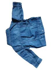Vorschaubild 2 von Jeansjacke Kinder Blau Baumwolle Casual Gr. 62 Langarm