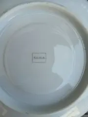 Vorschaubild 5 von Unterteller Porzellan Weiß Goldrand Blauer Rand Elegant
