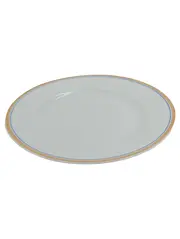 Vorschaubild 2 von Unterteller Porzellan Weiß Goldrand Blauer Rand Elegant