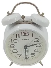 Vorschaubild 1 von Wecker Klassisch Weiß Retro Glockenwecker Tischuhr Alarm Uhr