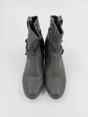 Vorschaubild 2 von Damen Stiefelette Gr. 39 Grau Casual Stiefel 6 cm Absatz Reißverschluss