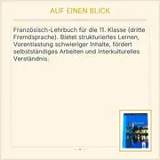 Vorschaubild 2 von Klett Etudes Françaises Découvertes Cours Intensif Schülerbuch Französisch 11