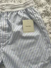 Vorschaubild 5 von Herren Pyjamahose Schlafanzughose gestreift Gr. S Baumwolle