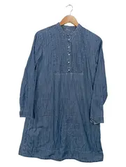 Vorschaubild 1 von EDC Damen Blusenkleid Jeanskleid Hemdblusenkleid Gr. 36/S Blau Casual