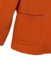 Vorschaubild 4 von Damen Wolljacke Orange Stehkragen Gr. 38 M Strickjacke