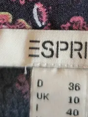 Vorschaubild 3 von Damen Wickelrock Gr. 36 S Blau Blumenmuster Feminin Midirock Viskose